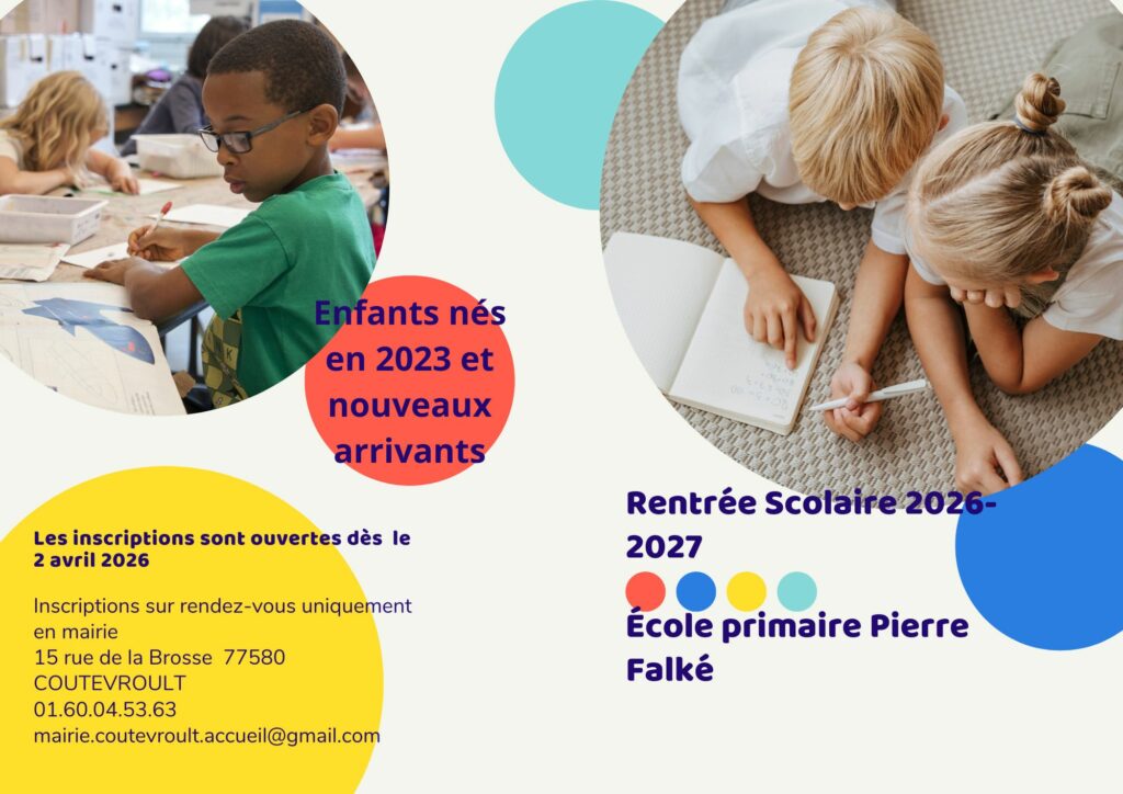 Inscriptions scolaires 2026-2027