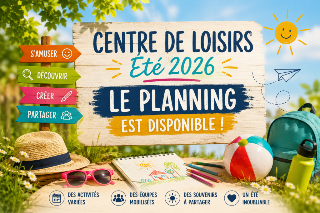 Programme du centre de loisirs été 2026