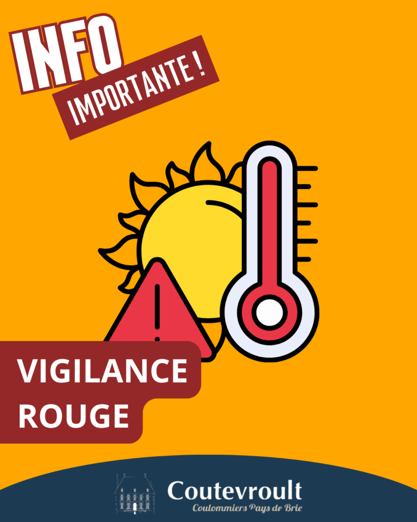 Vigilance rouge canicule : la commune de Coutevroult se mobilise